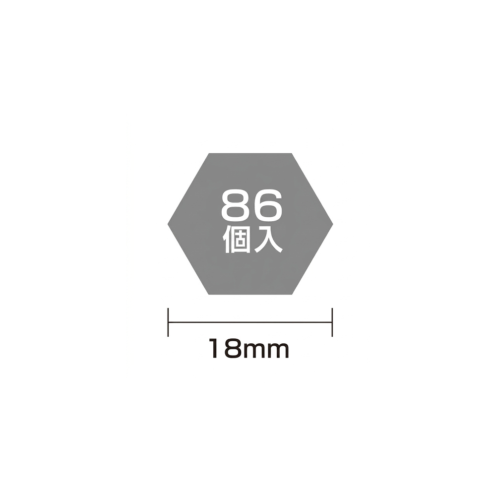 業務用ワッポンヘキサゴンクローバー6角形（50シート入り）
